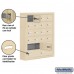 Salsbury Cell Phone Storage Locker - 6 Door High Unit (5 Inch Deep Compartments) - 16 A Doors and 4 B Doors - Sandstone - Surface Mounted - Master Keyed Locks